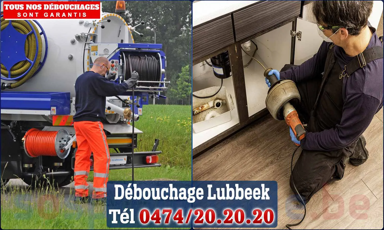 Débouchage canalisation Lubbeek - SOS Plomberie