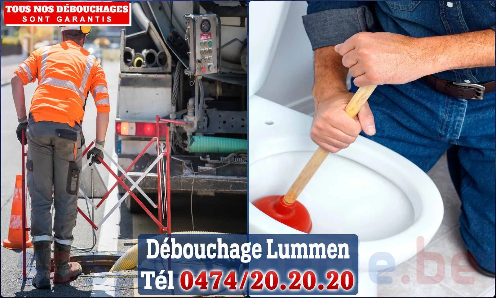 Débouchage canalisation Lummen - SOS Plomberie