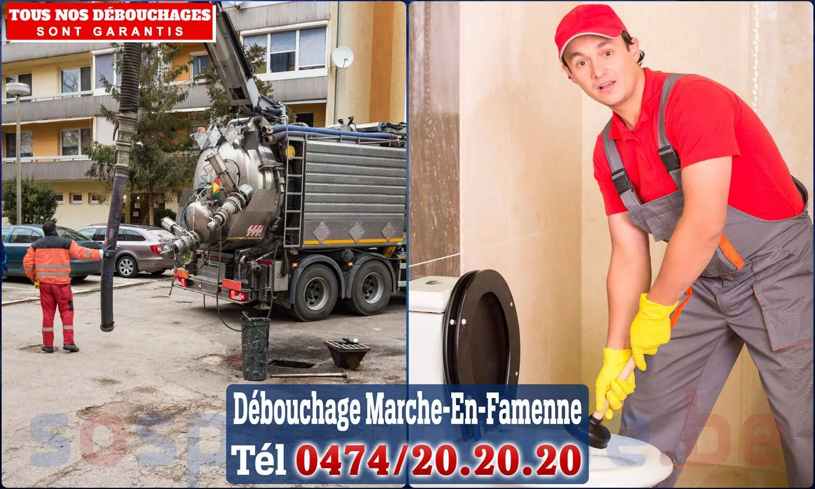 Débouchage canalisation Marche-en-Famenne - SOS Plomberie