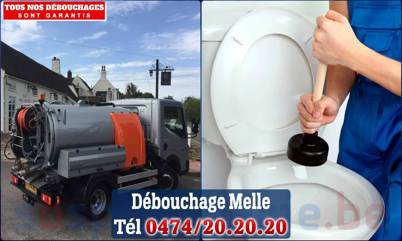 Débouchage canalisation Melle - SOS Plomberie
