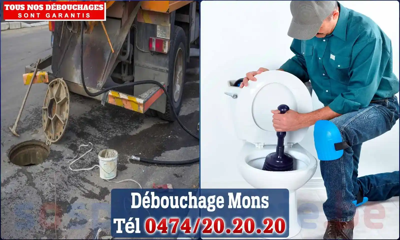 Débouchage canalisation Mons (Bergen) - SOS Plomberie