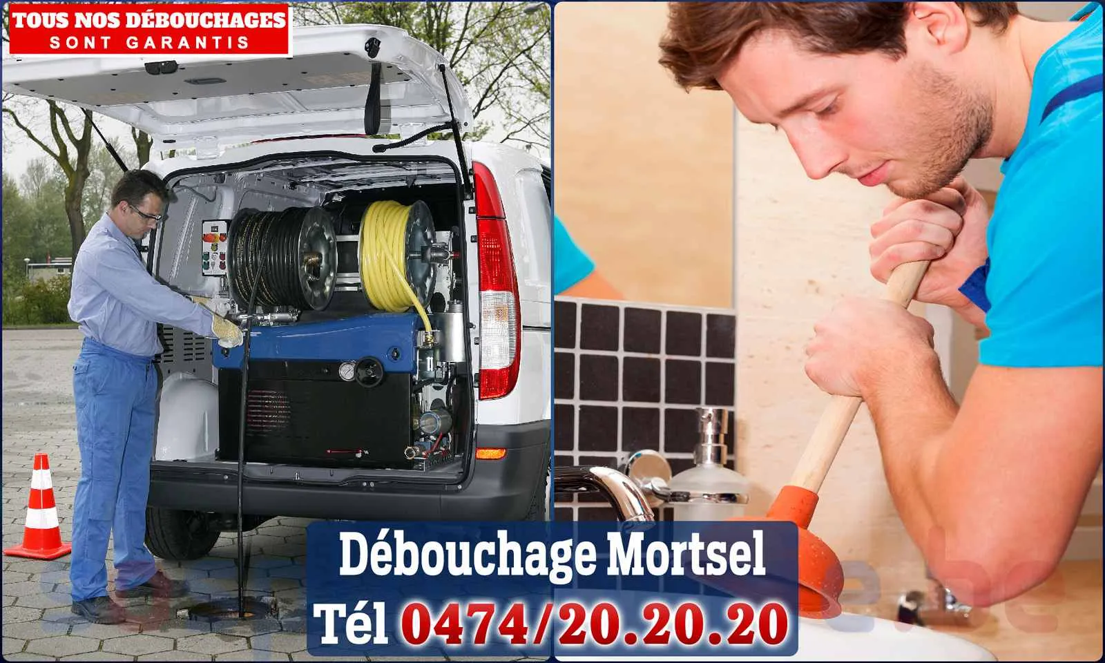 Débouchage canalisation Mortsel - SOS Plomberie