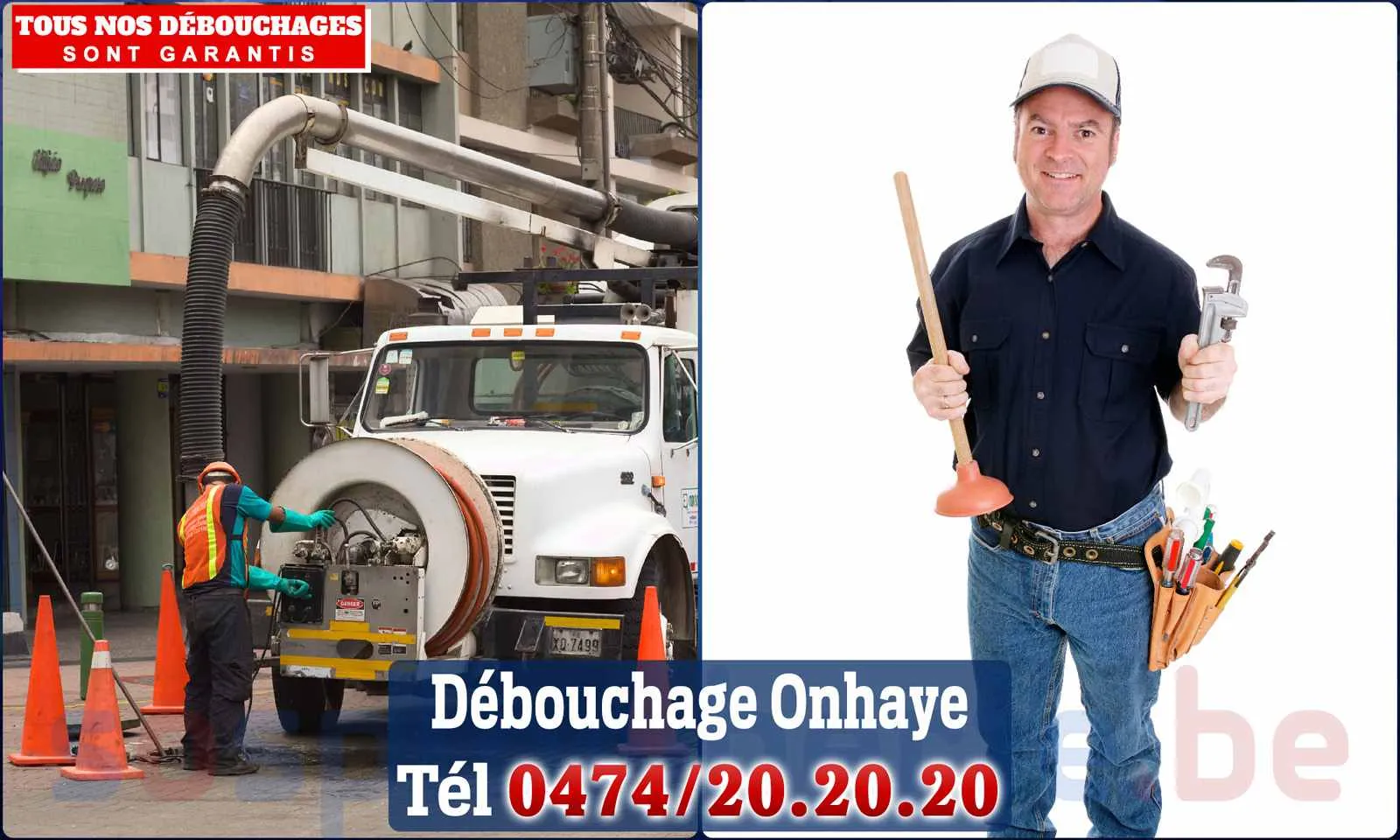 Débouchage canalisation Onhaye - SOS Plomberie