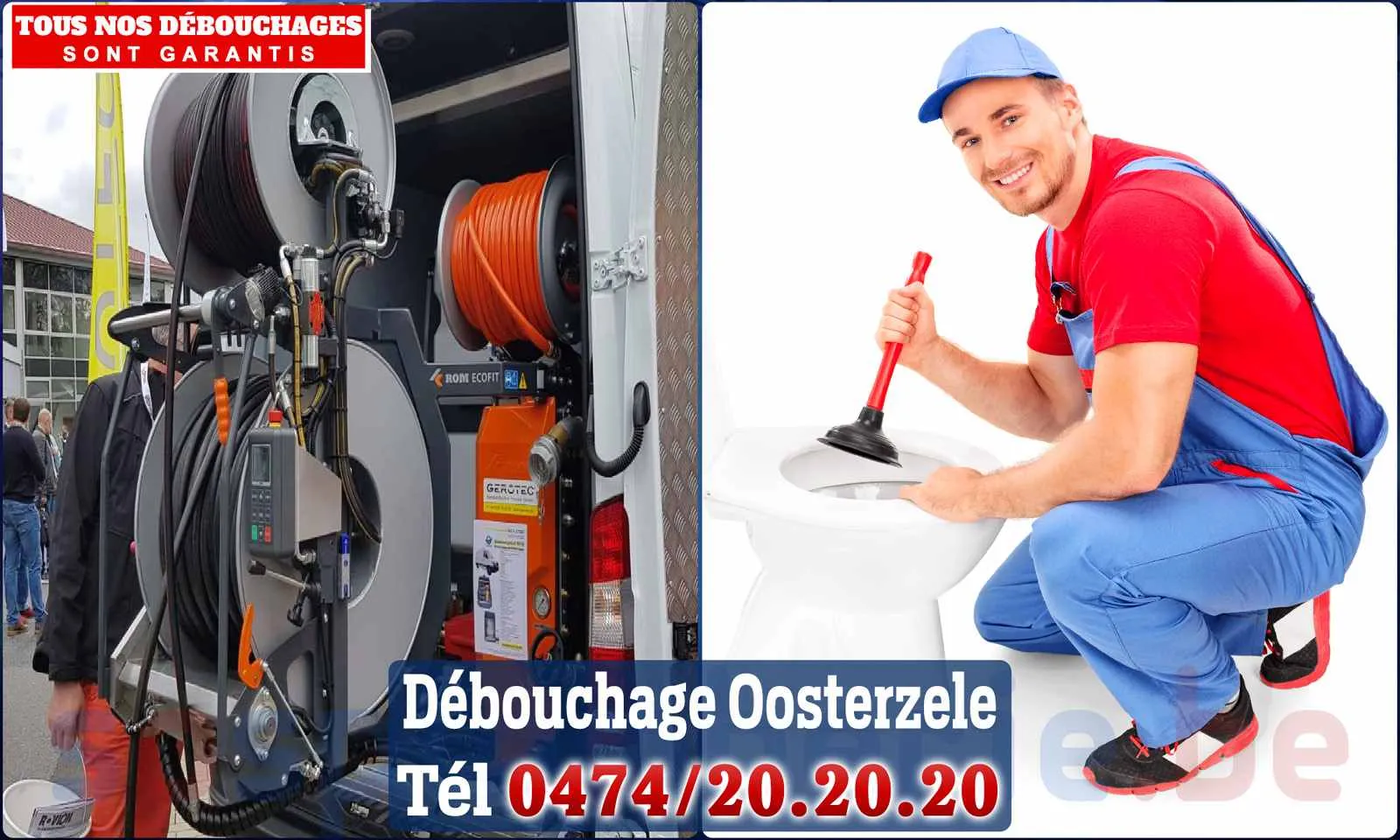 Débouchage canalisation Oosterzele - SOS Plomberie