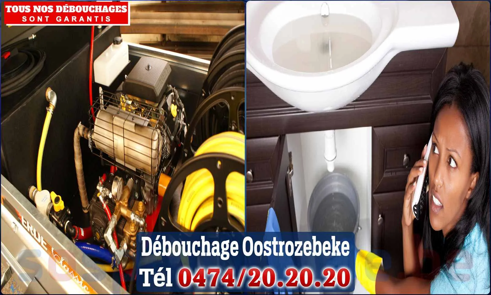 Débouchage canalisation Oostrozebeke - SOS Plomberie