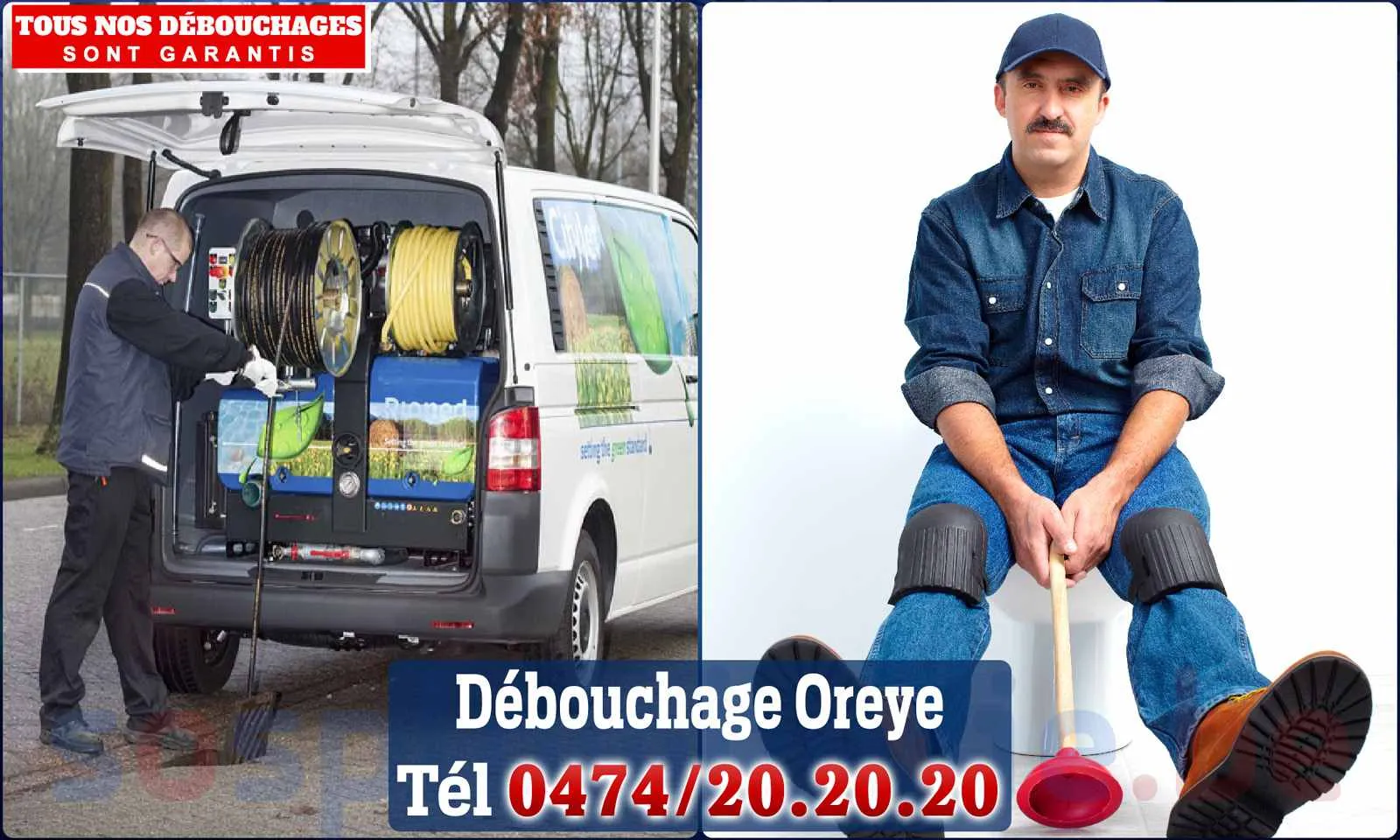 Débouchage canalisation Oreye - SOS Plomberie