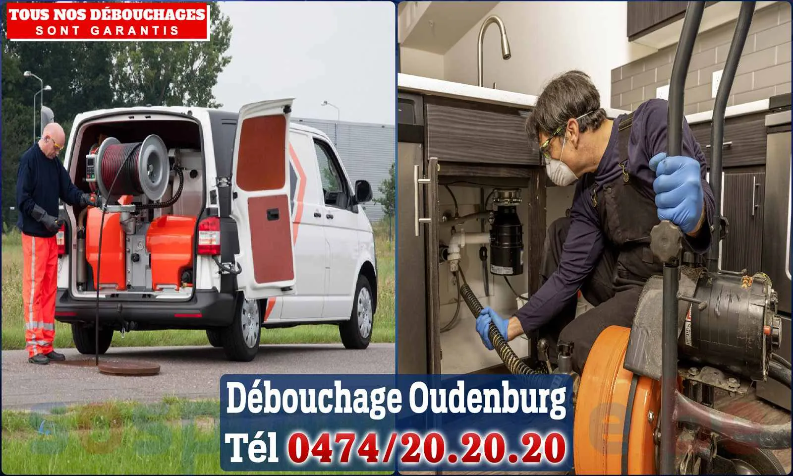 Débouchage canalisation Oudenburg - SOS Plomberie