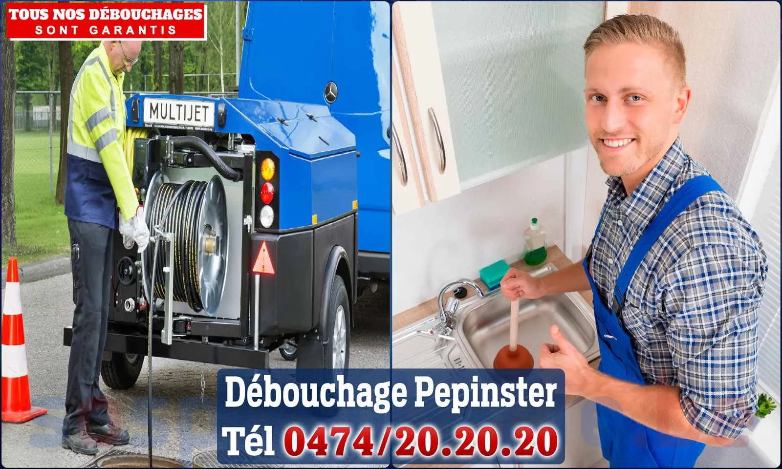 Débouchage canalisation Pepinster - SOS Plomberie