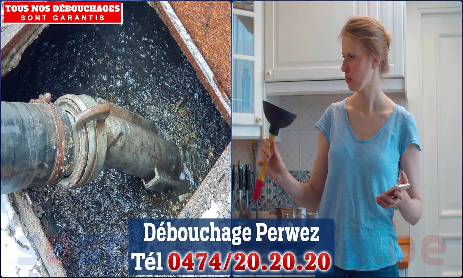 Débouchage canalisation Perwez - SOS Plomberie