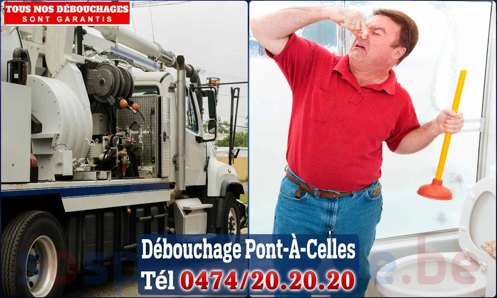 Débouchage canalisation Pont-À-Celles - SOS Plomberie
