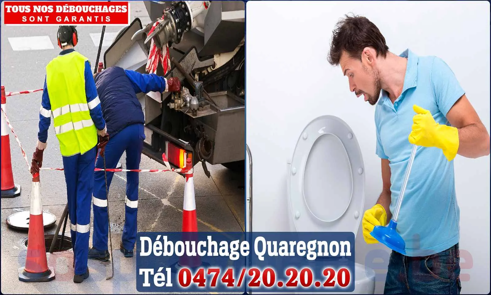 Débouchage canalisation Quaregnon - SOS Plomberie