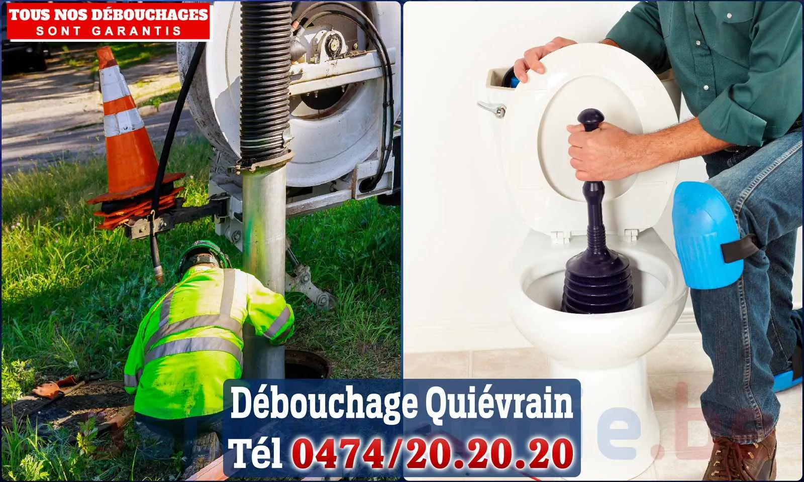 Débouchage canalisation Quiévrain - SOS Plomberie