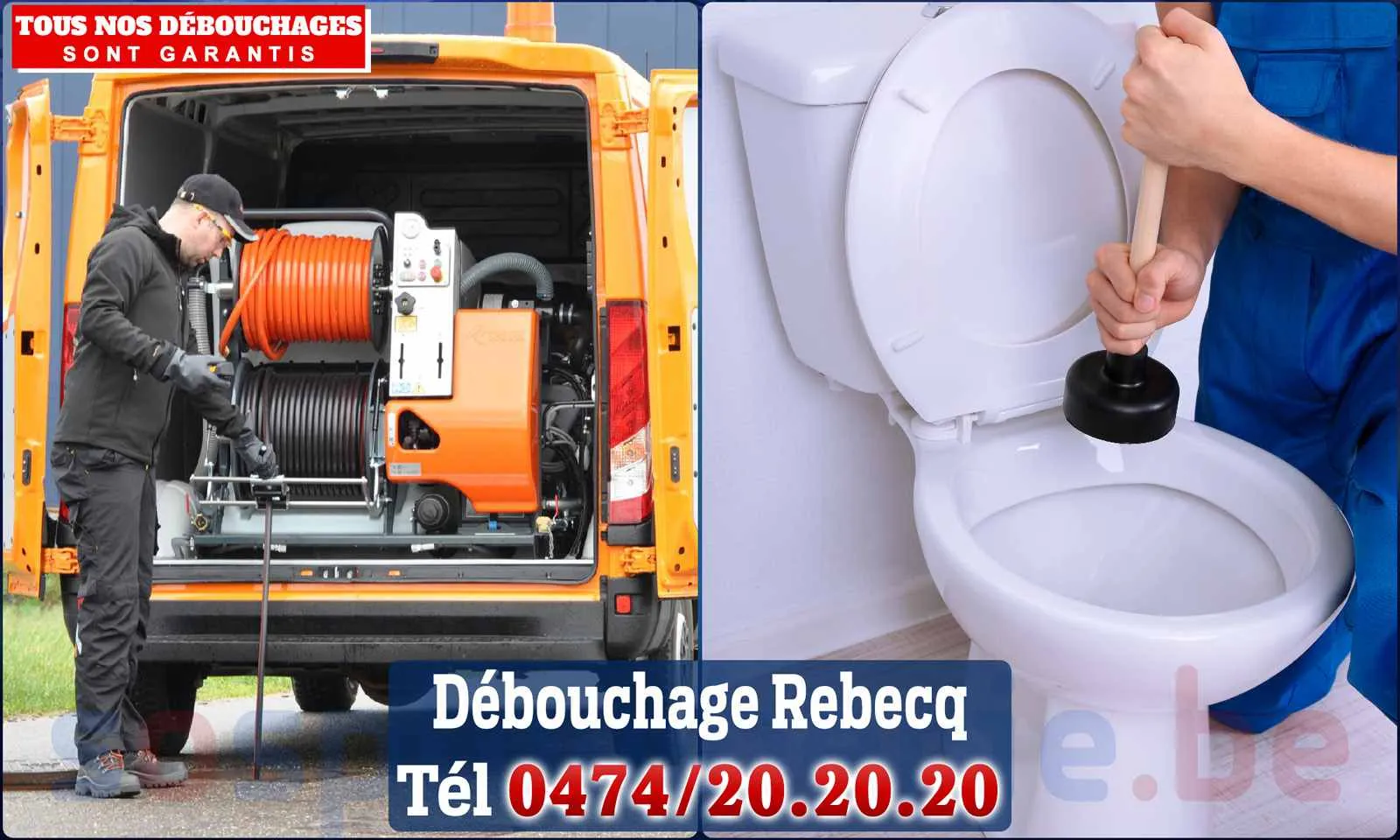 Débouchage canalisation Rebecq - SOS Plomberie