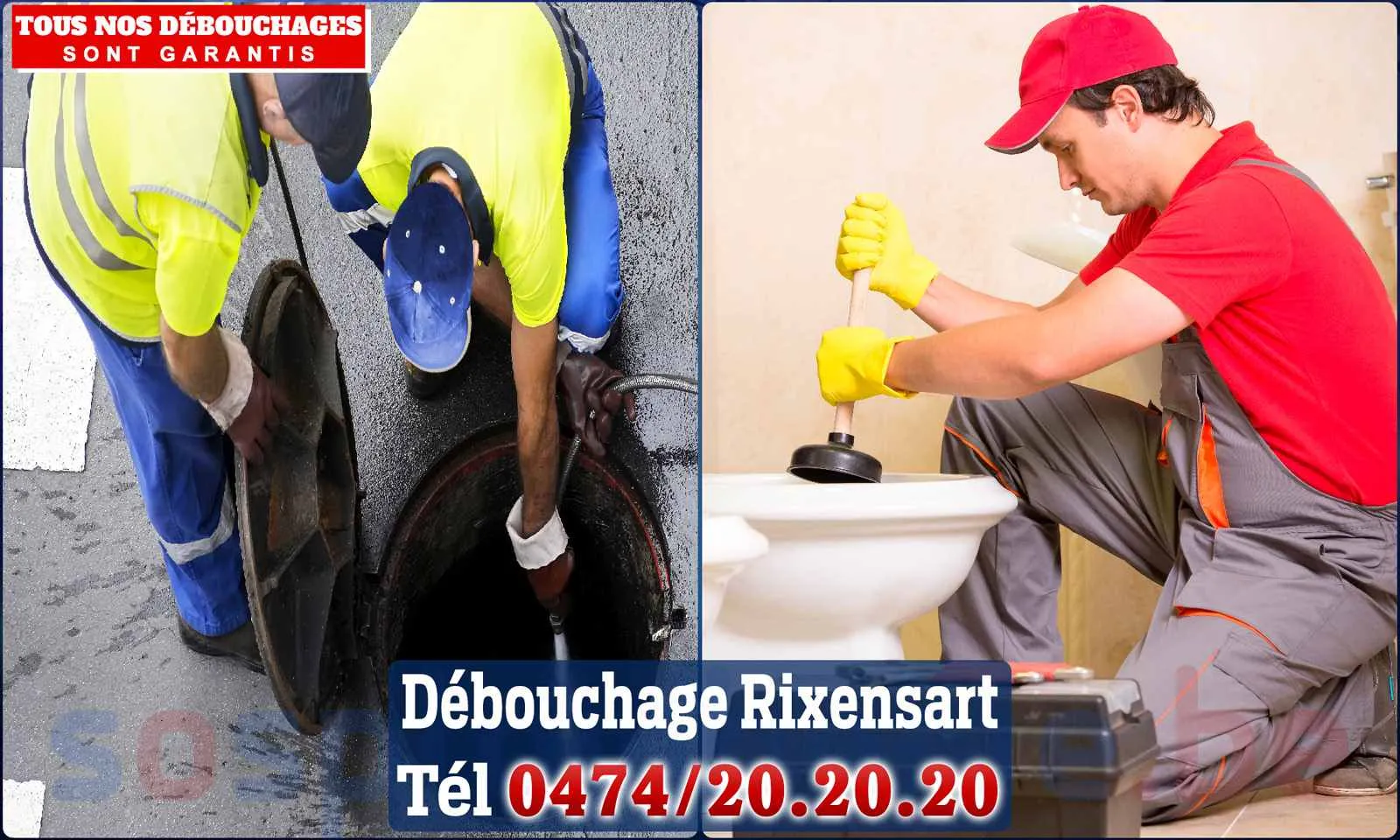 Débouchage canalisation Rixensart - SOS Plomberie