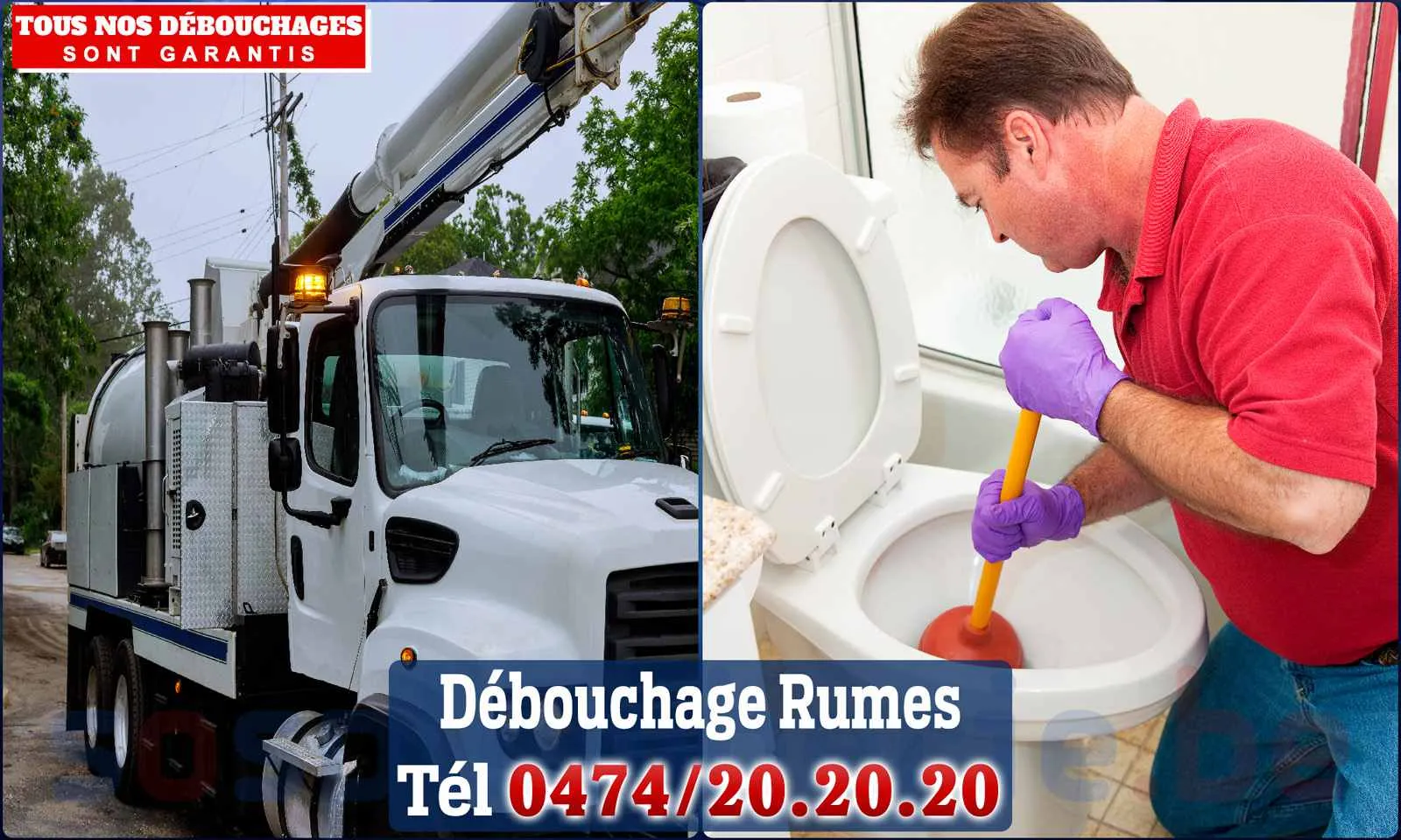 Débouchage canalisation Rumes - SOS Plomberie