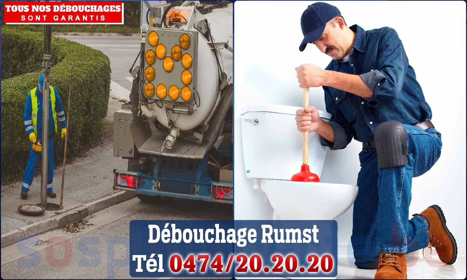 Débouchage canalisation Rumst - SOS Plomberie