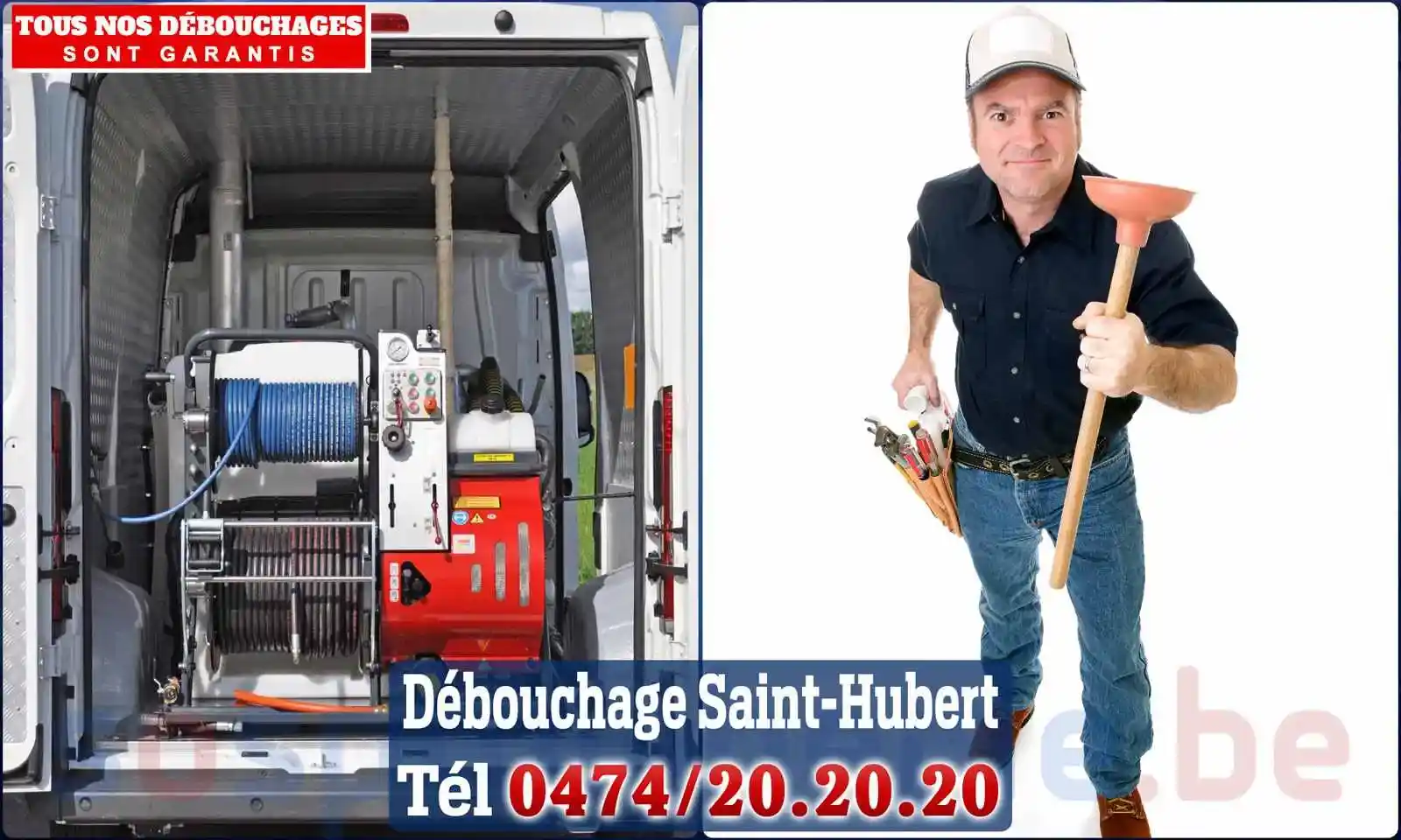 Débouchage canalisation Saint-Hubert - SOS Plomberie