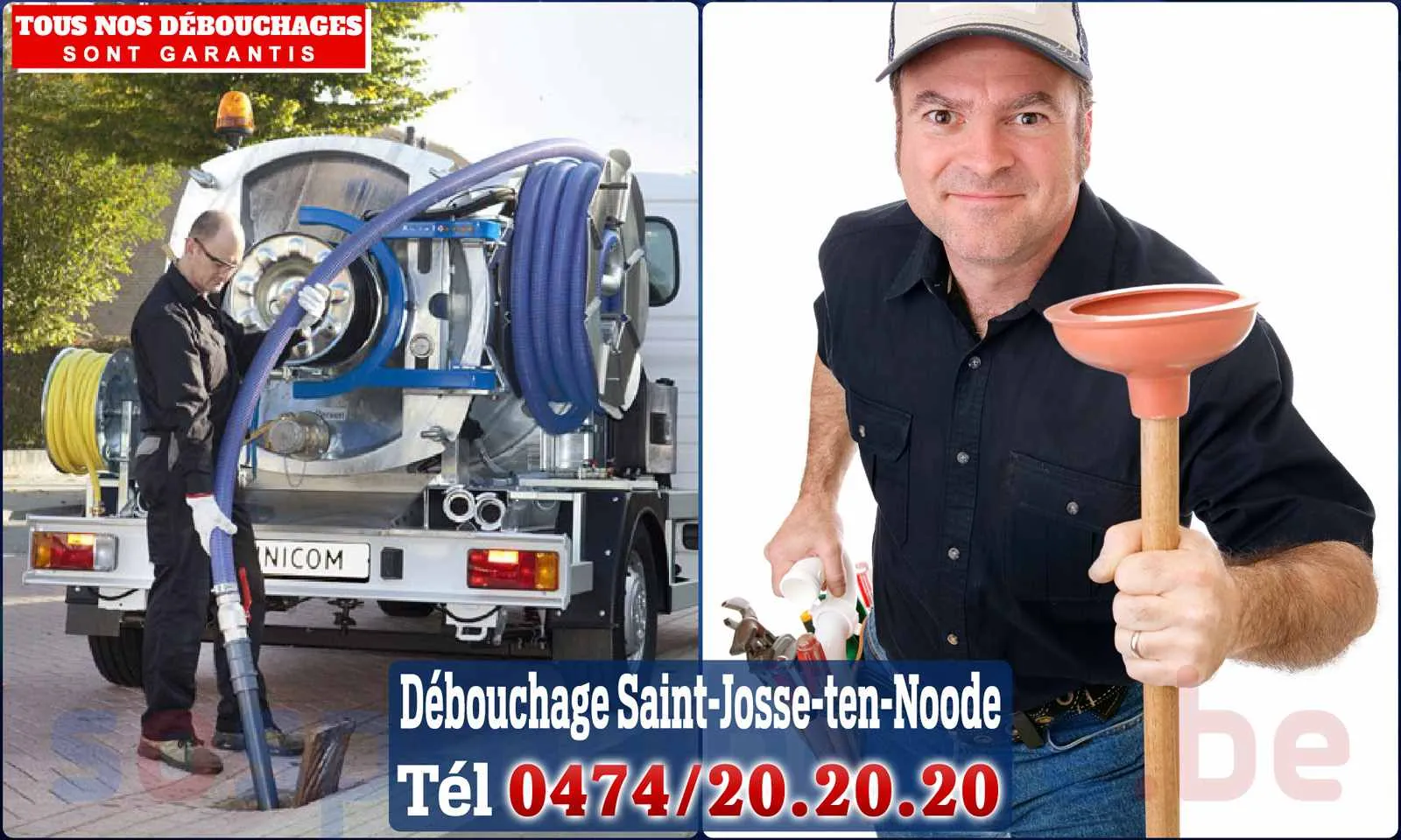 Débouchage canalisation Saint-Josse-Ten-Noode - SOS Plomberie