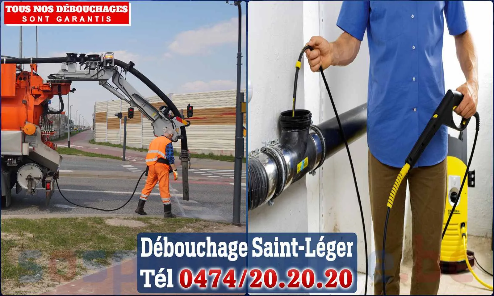 Débouchage canalisation Saint-Léger - SOS Plomberie