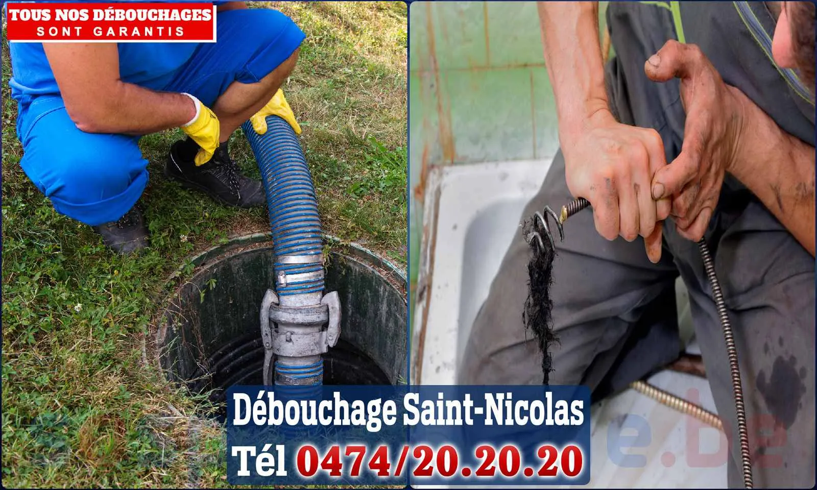 Débouchage canalisation Saint-Nicolas - SOS Plomberie