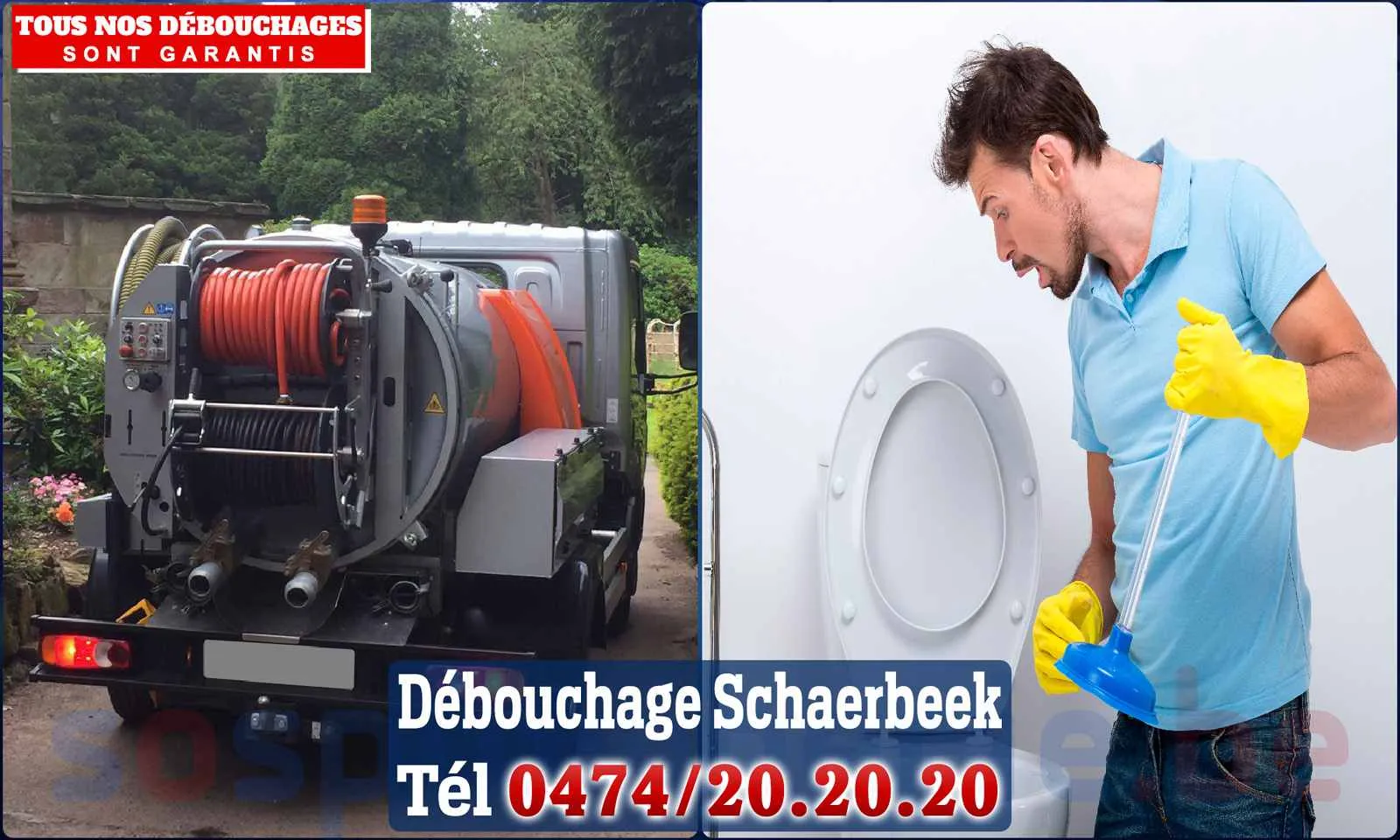 Débouchage canalisation Schaerbeek - SOS Plomberie