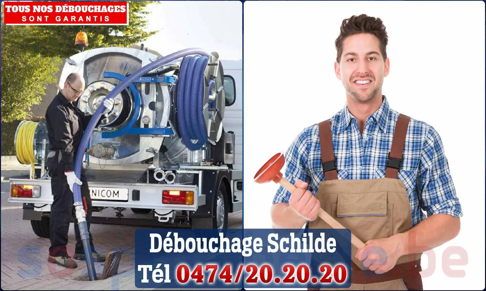 Débouchage canalisation Schilde - SOS Plomberie