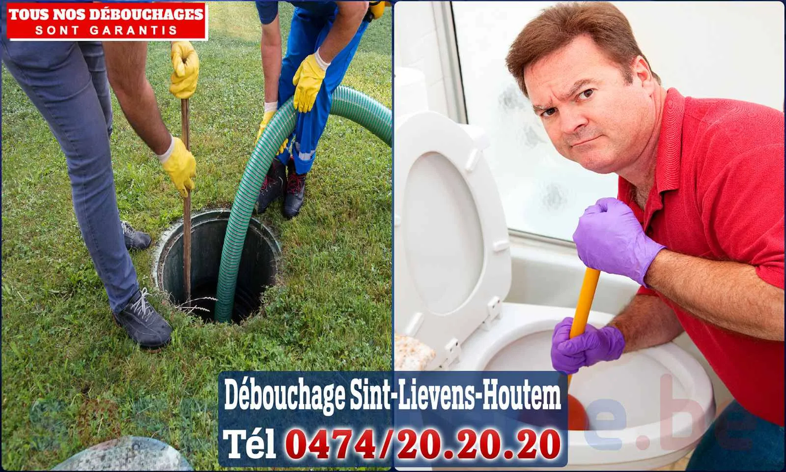 Débouchage canalisation Sint-Lievens-Houtem - SOS Plomberie