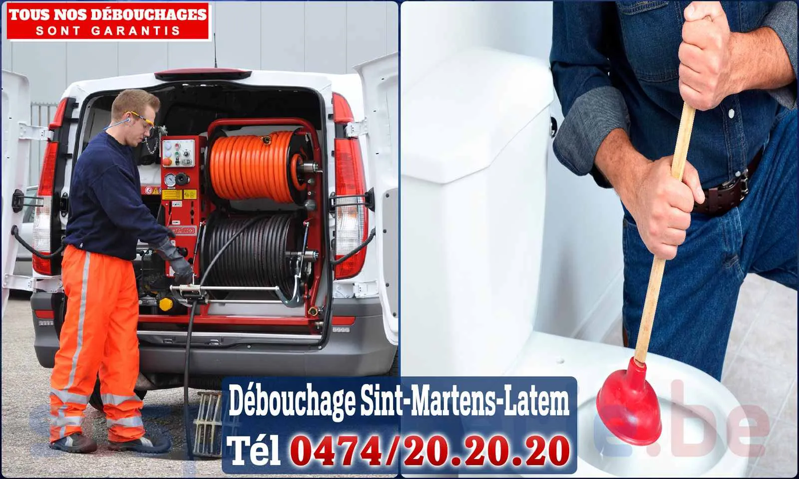 Débouchage canalisation Sint-Martens-Latem - SOS Plomberie