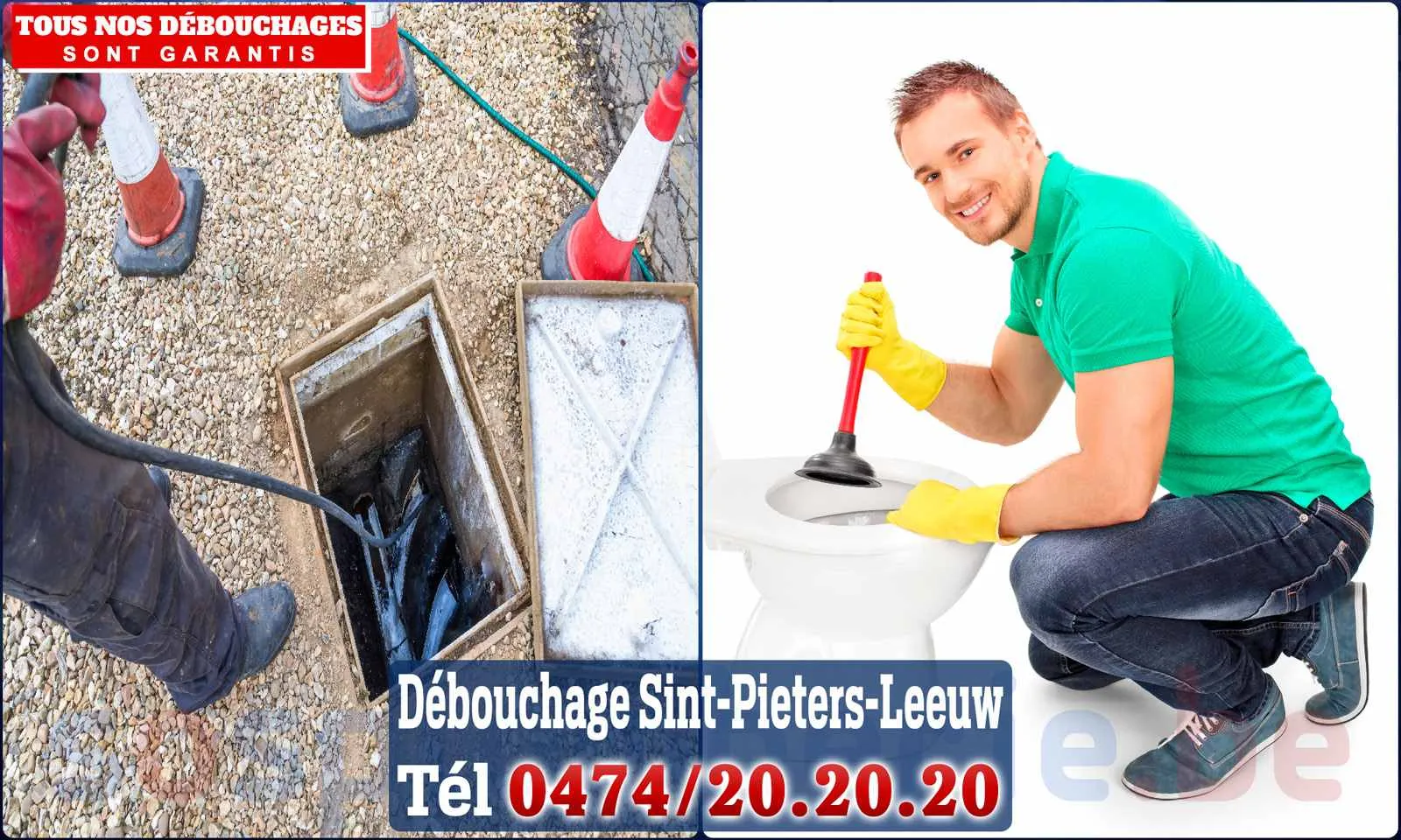Débouchage canalisation Sint-Pieters-Leeuw - SOS Plomberie