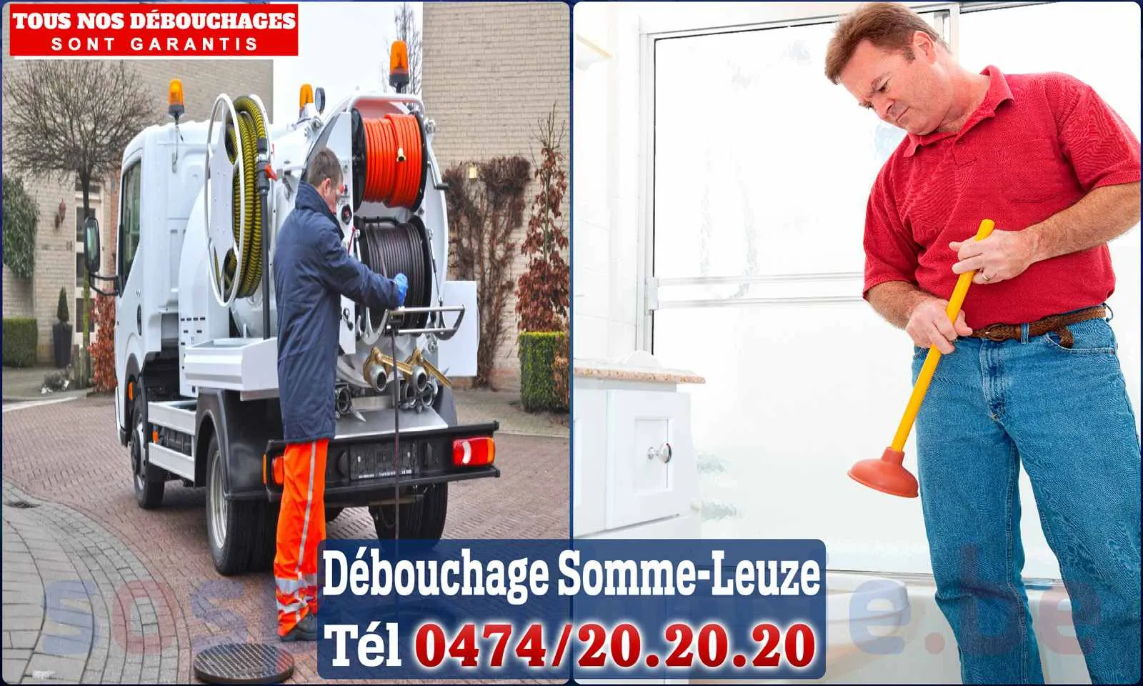 Débouchage canalisation Somme-Leuze - SOS Plomberie