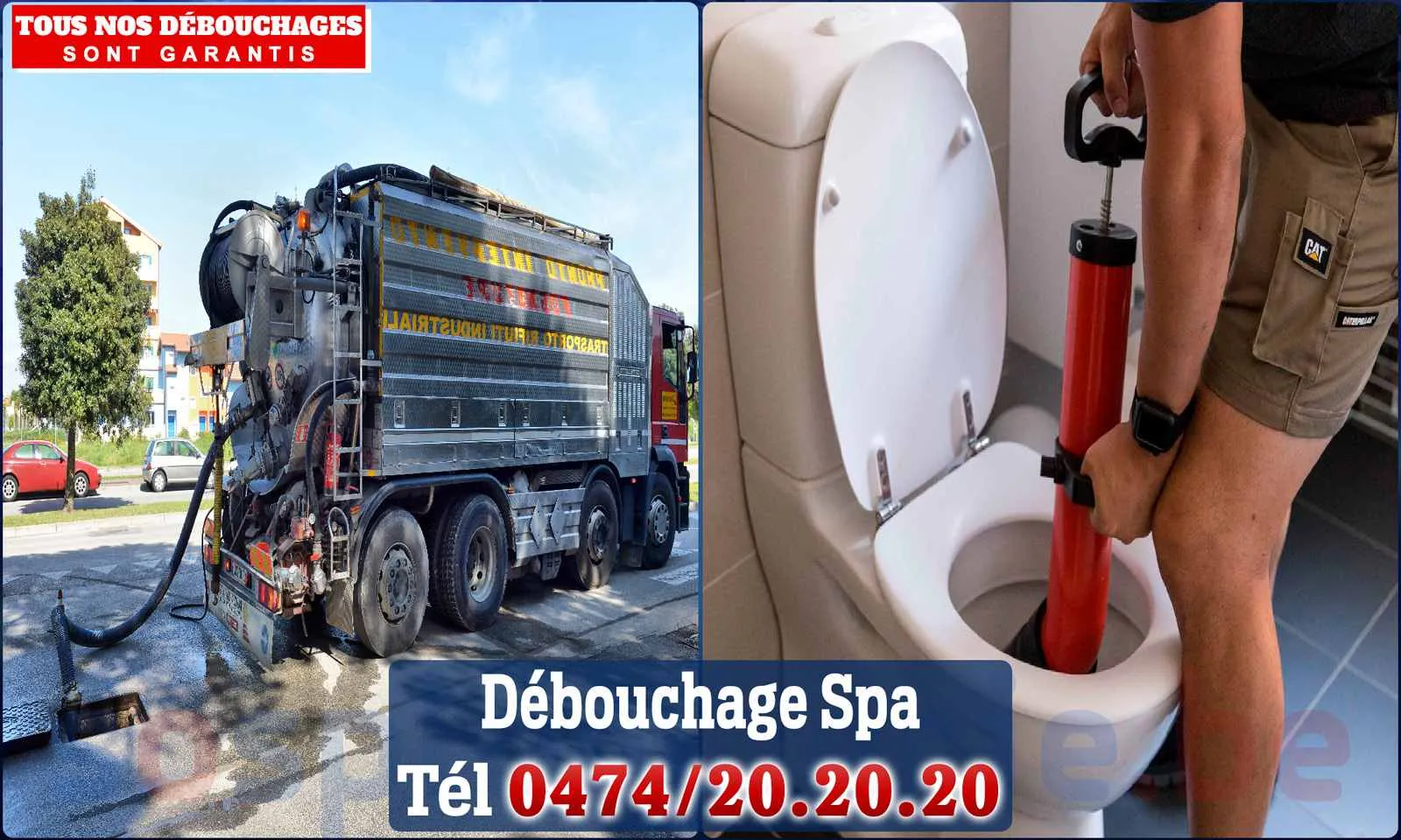 Débouchage canalisation Spa - SOS Plomberie