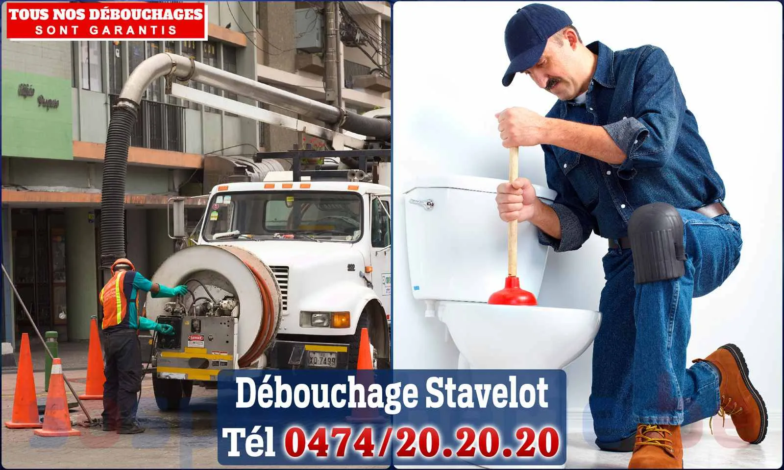 Débouchage canalisation Stavelot - SOS Plomberie