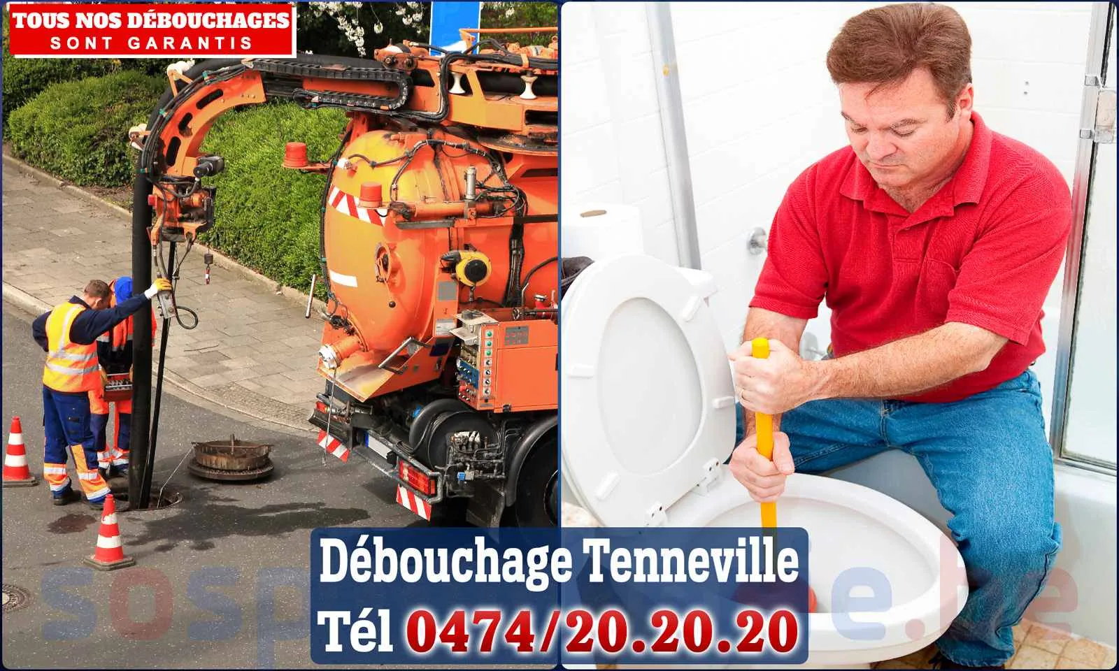 Débouchage canalisation Tenneville - SOS Plomberie