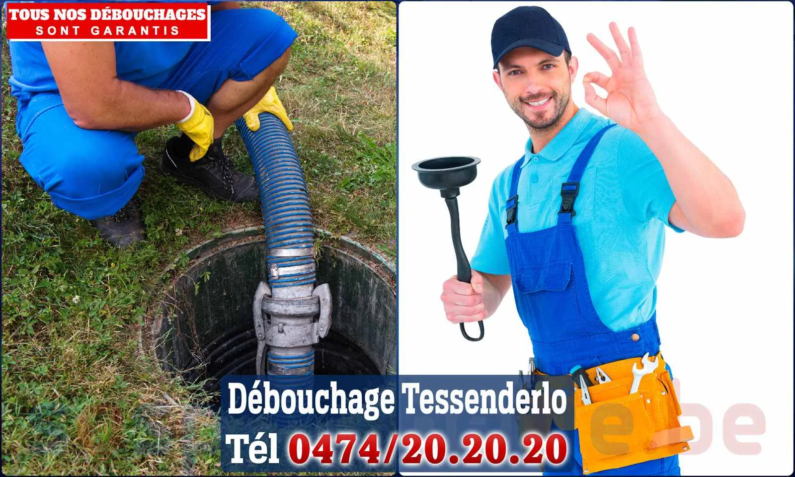 Débouchage canalisation Tessenderlo - SOS Plomberie