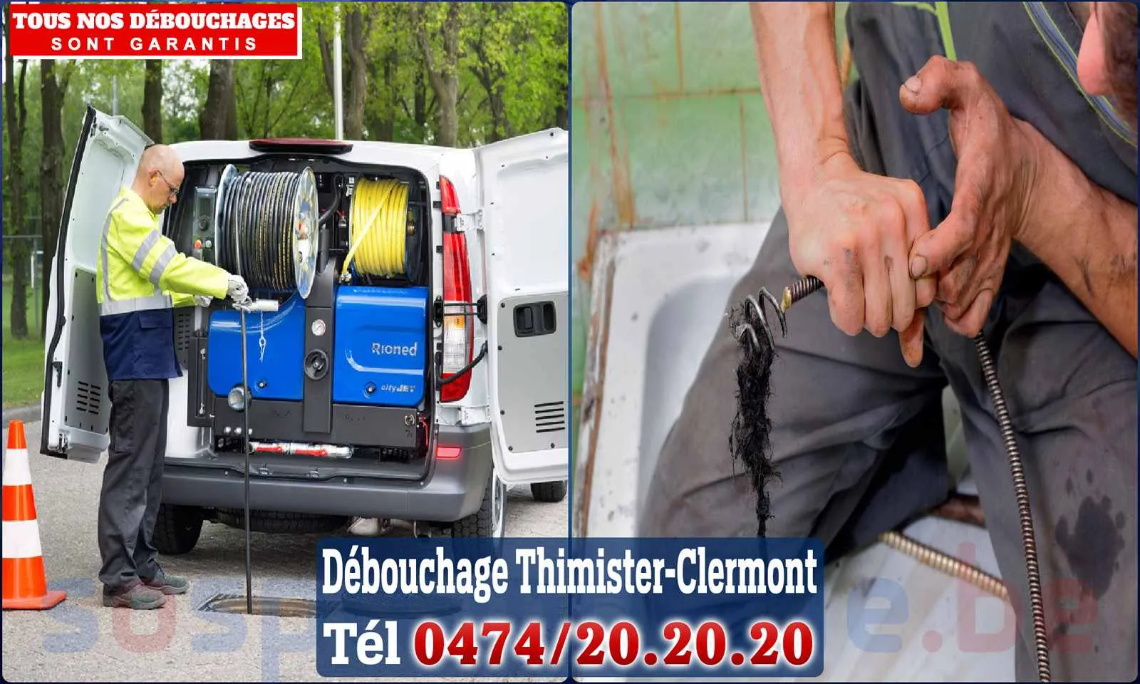 Débouchage canalisation Thimister-Clermont - SOS Plomberie