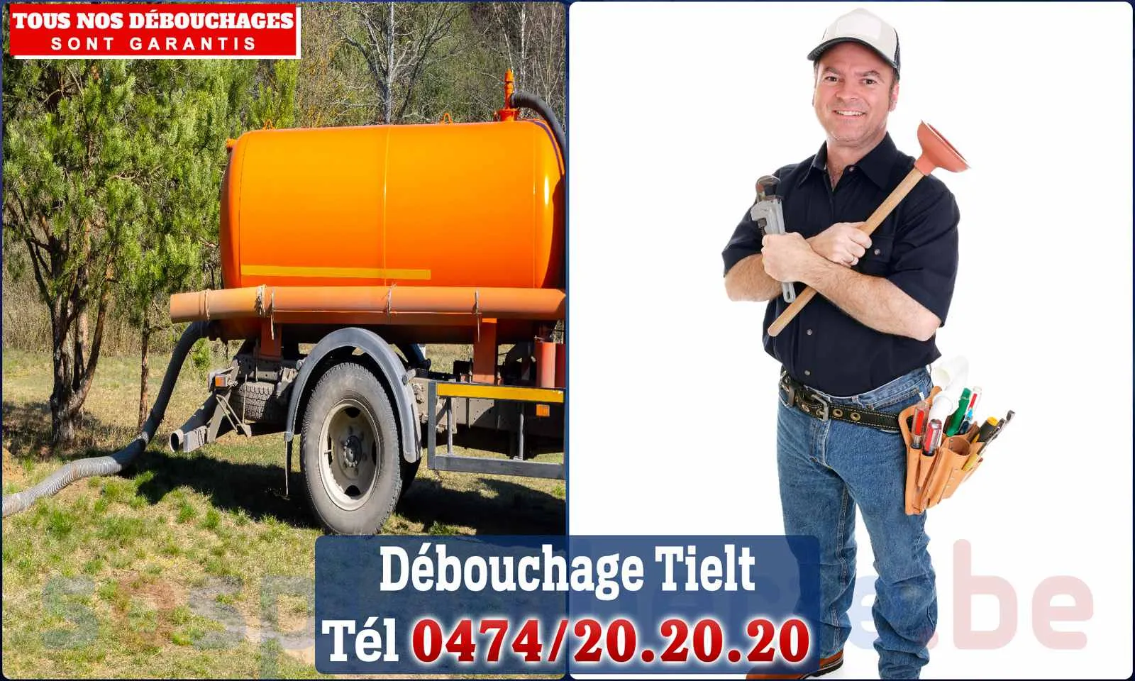 Débouchage canalisation Tielt - SOS Plomberie