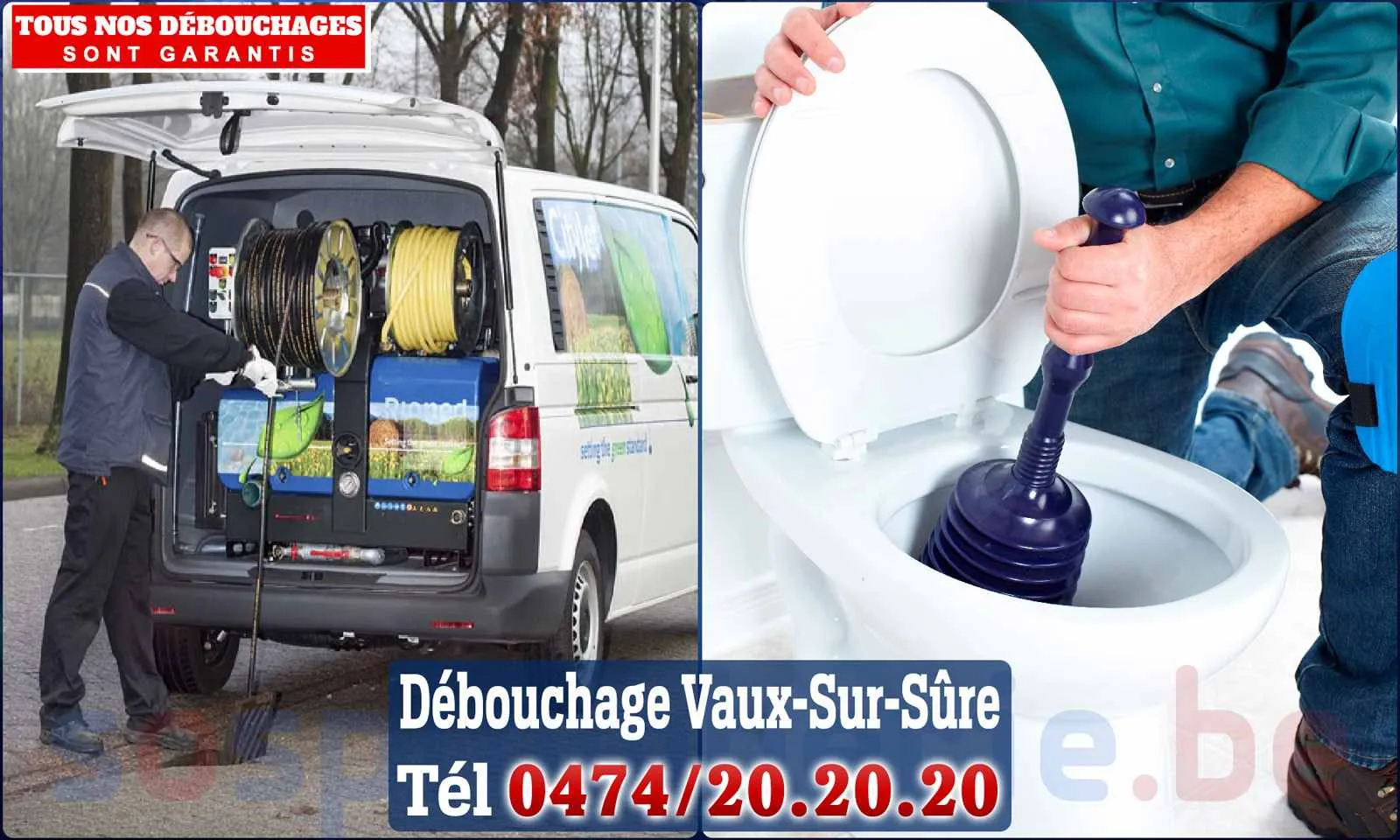 Débouchage canalisation Vaux-sur-Sûre - SOS Plomberie