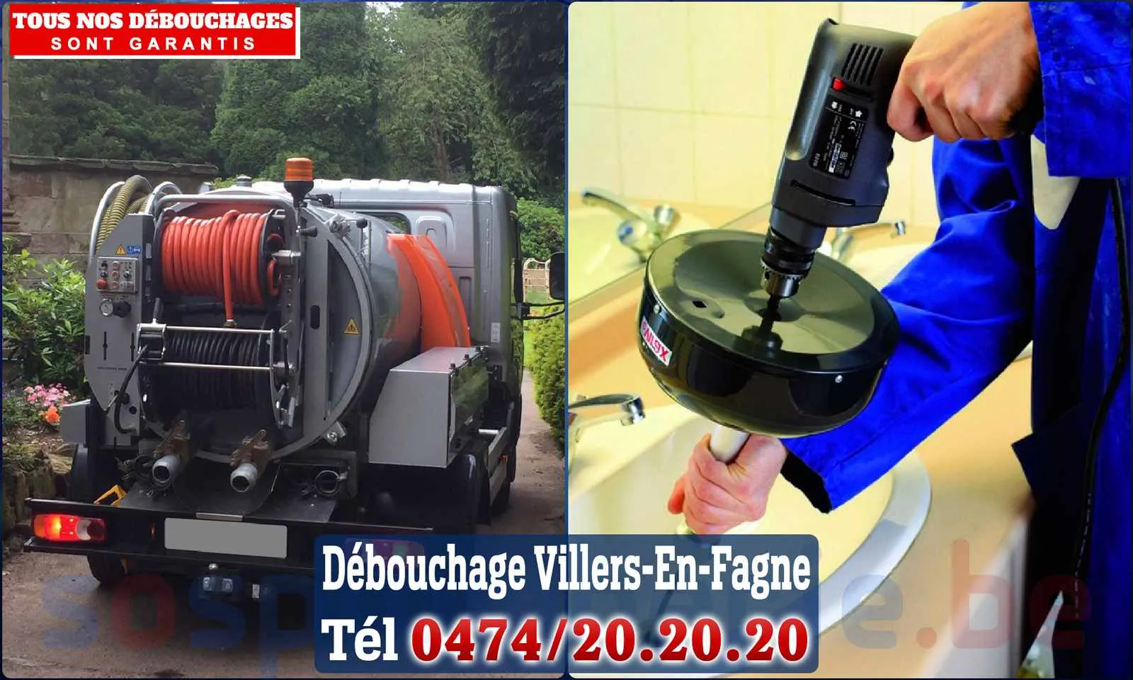 SOS Plomberie - Débouchage de canalisations {locationData.sectionName} en urgence