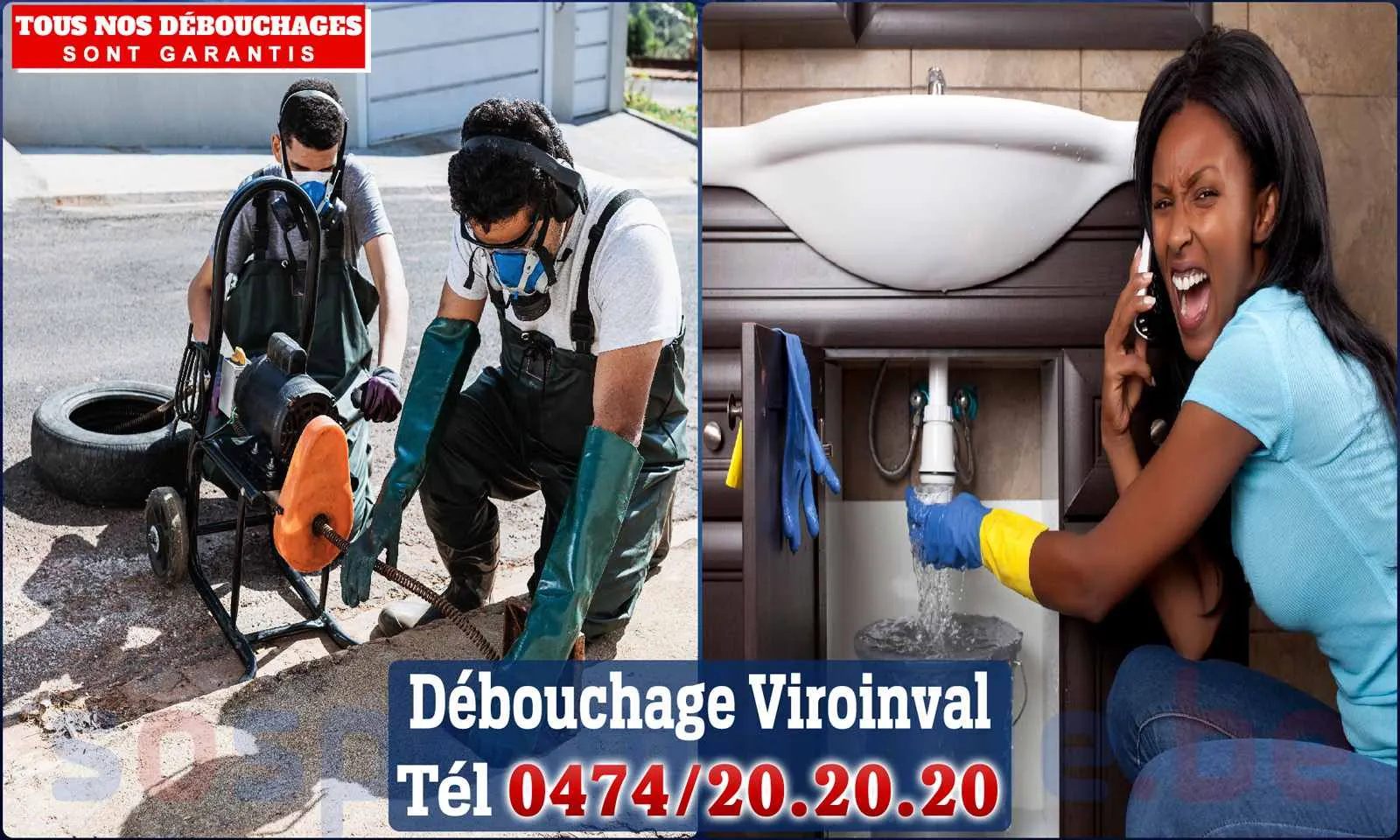 Débouchage canalisation Viroinval - SOS Plomberie