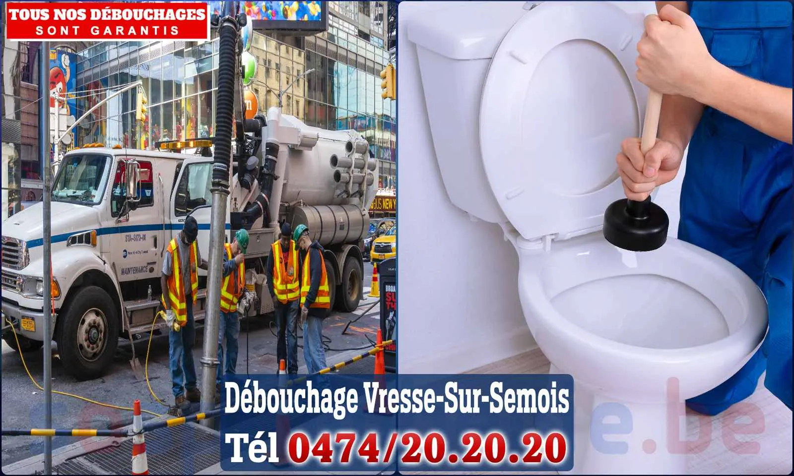 Débouchage canalisation Vresse-sur-Semois - SOS Plomberie