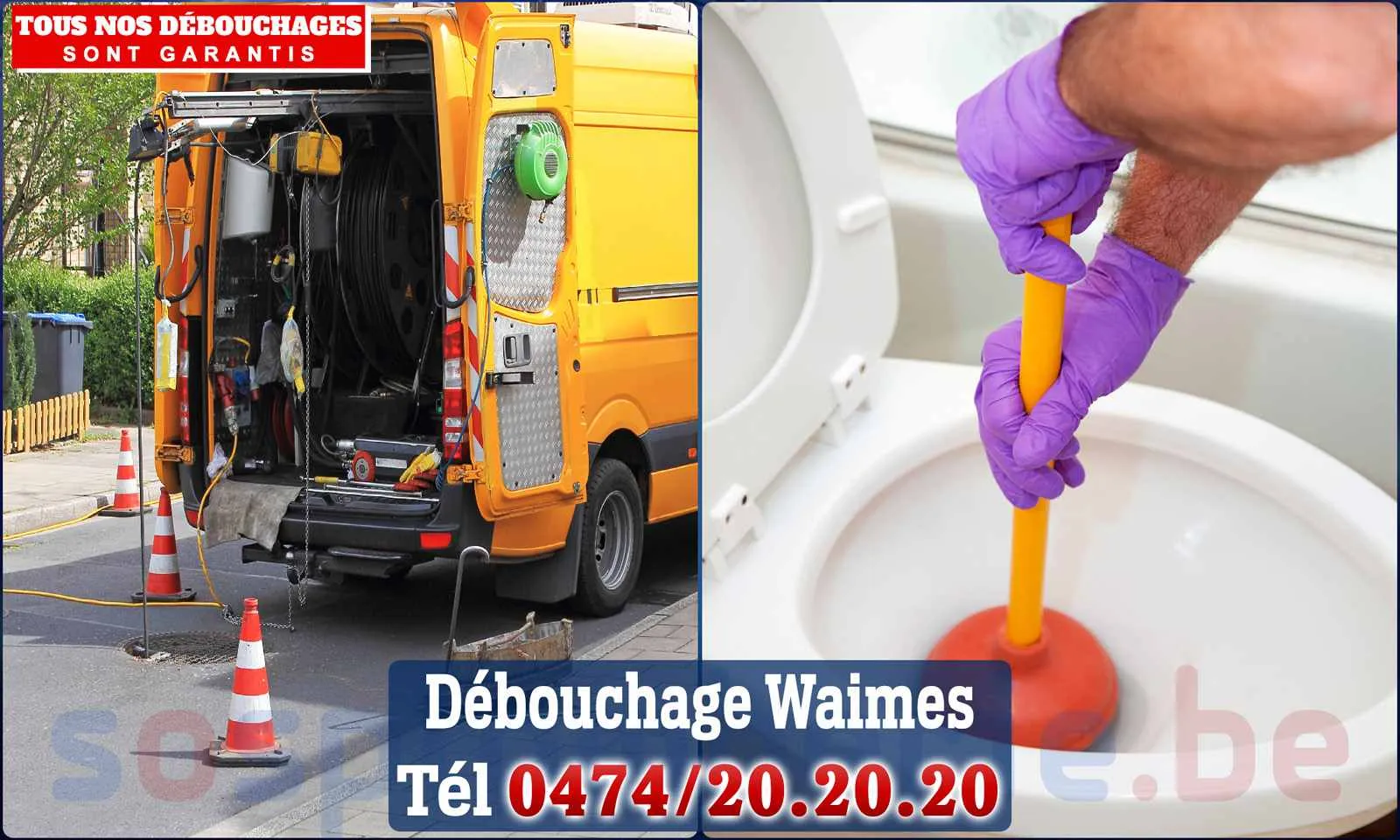 Débouchage canalisation Waimes - SOS Plomberie