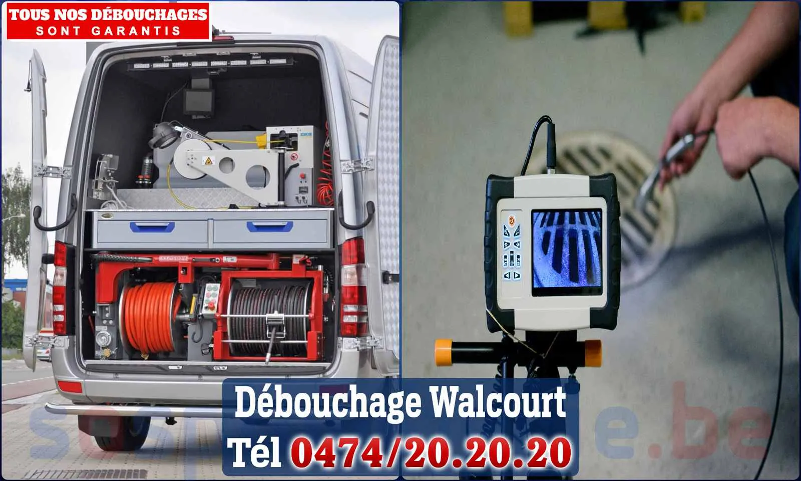 Débouchage canalisation Walcourt - SOS Plomberie