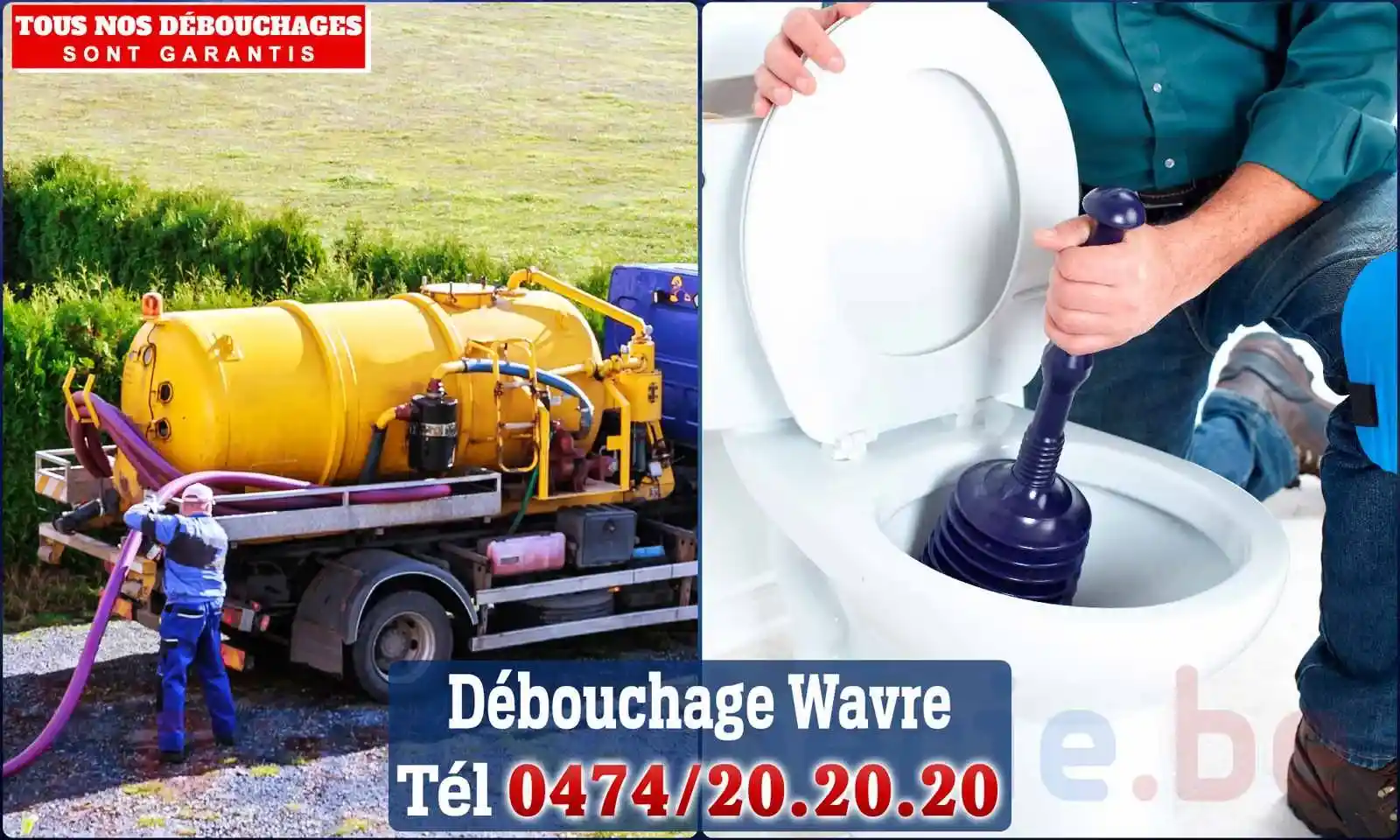 Débouchage canalisation Wavre - SOS Plomberie