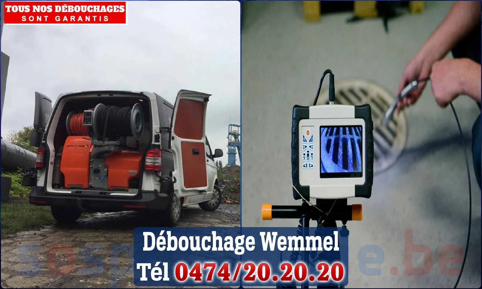 Débouchage canalisation Wemmel - SOS Plomberie