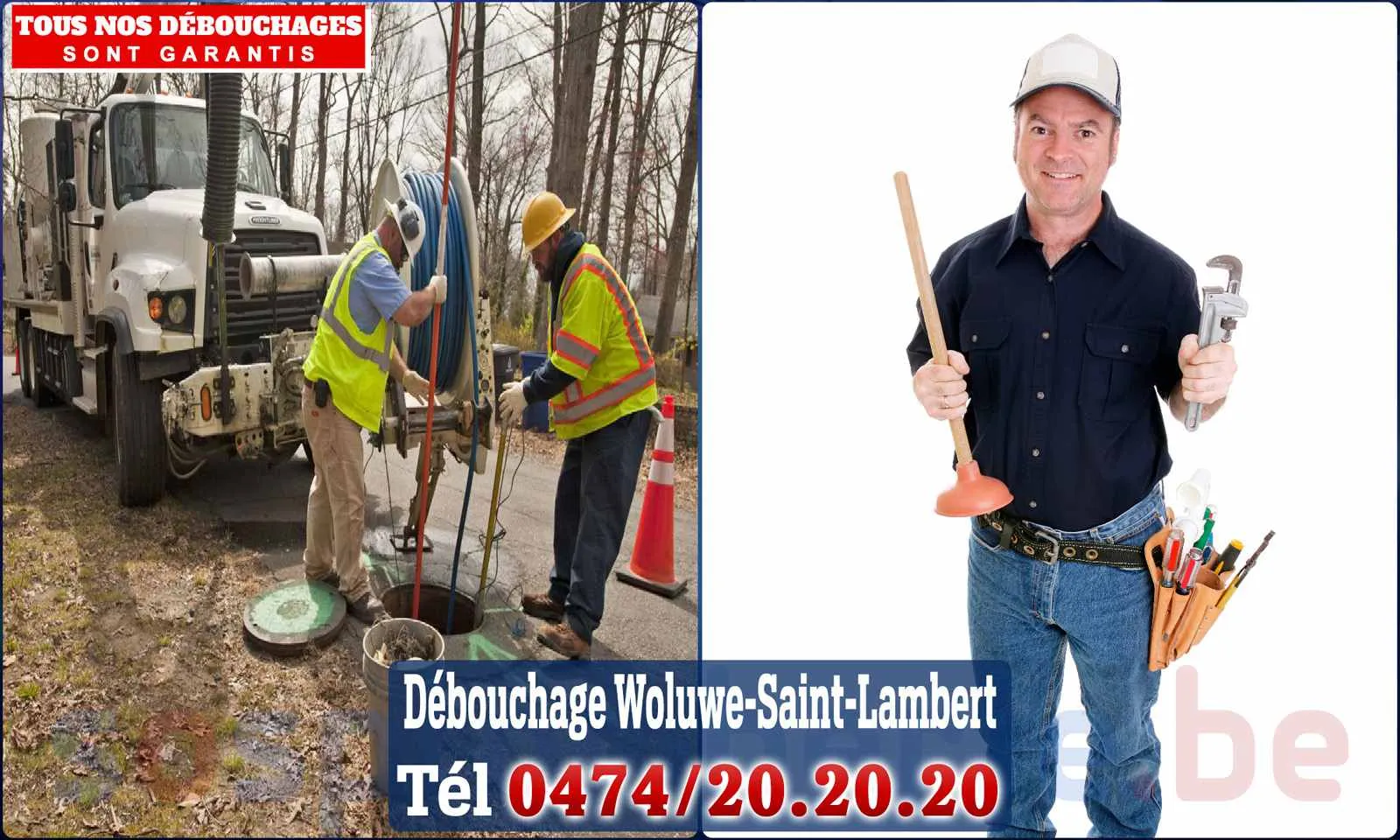 Débouchage canalisation Woluwe-Saint-Lambert - SOS Plomberie