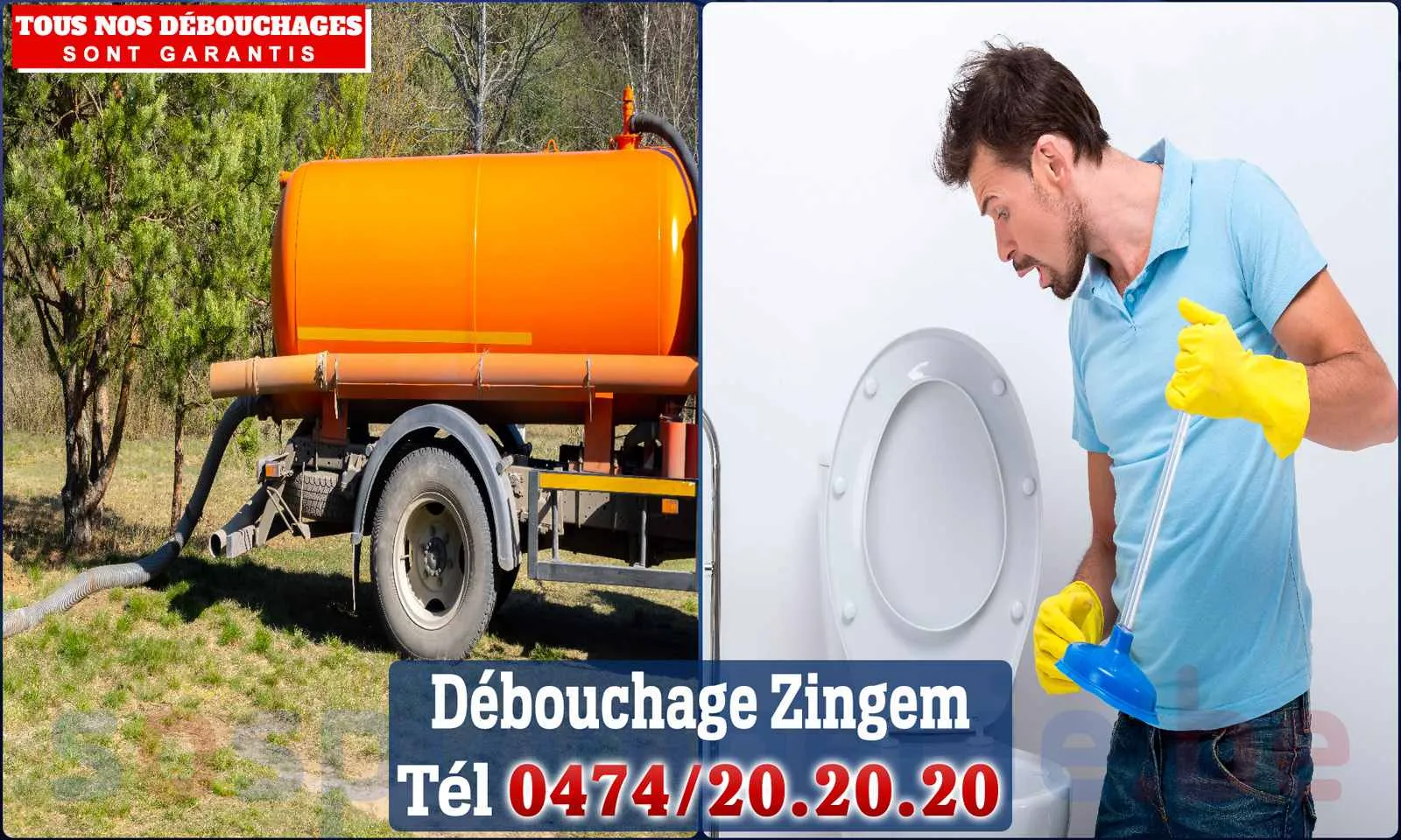 Débouchage canalisation Zingem - SOS Plomberie