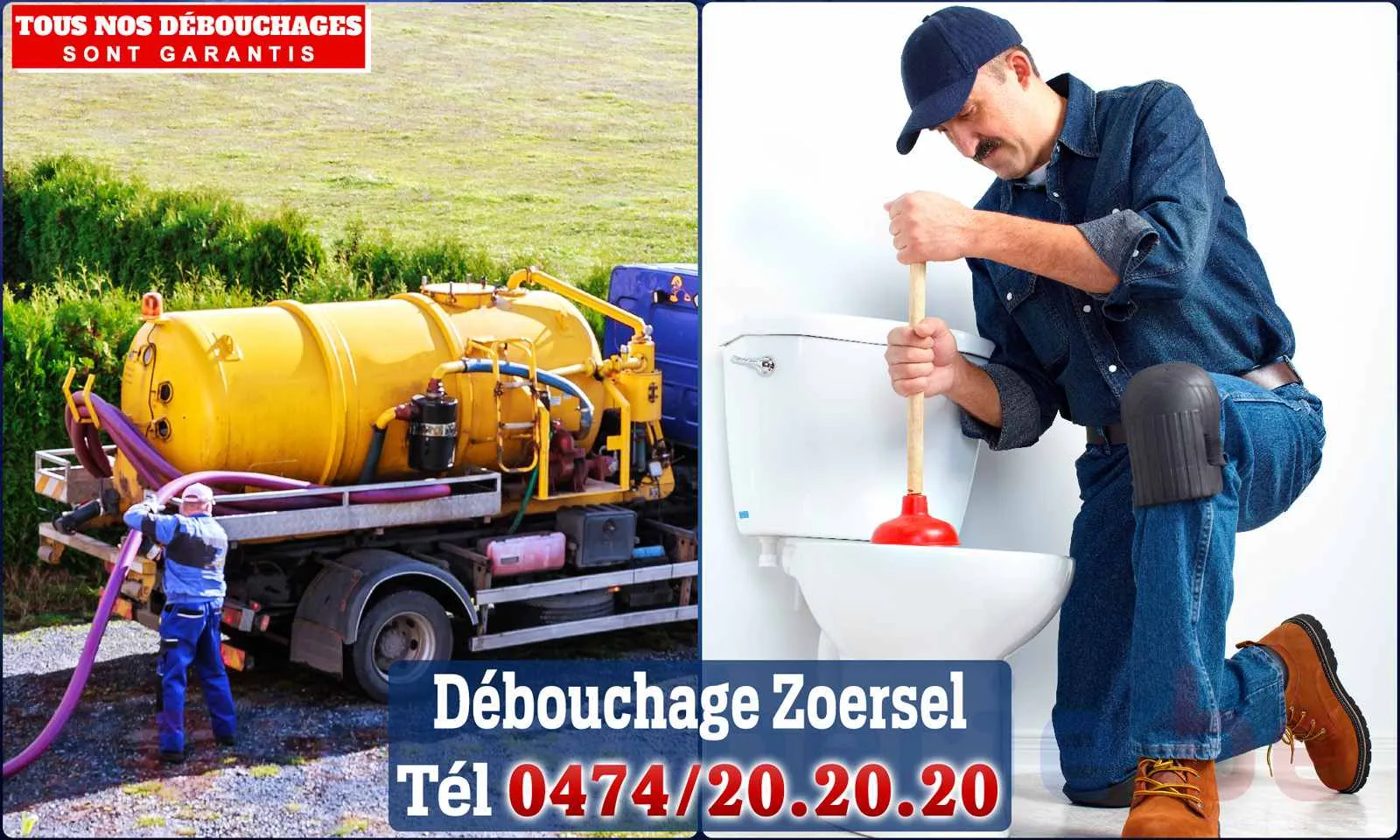 Débouchage canalisation Zoersel - SOS Plomberie