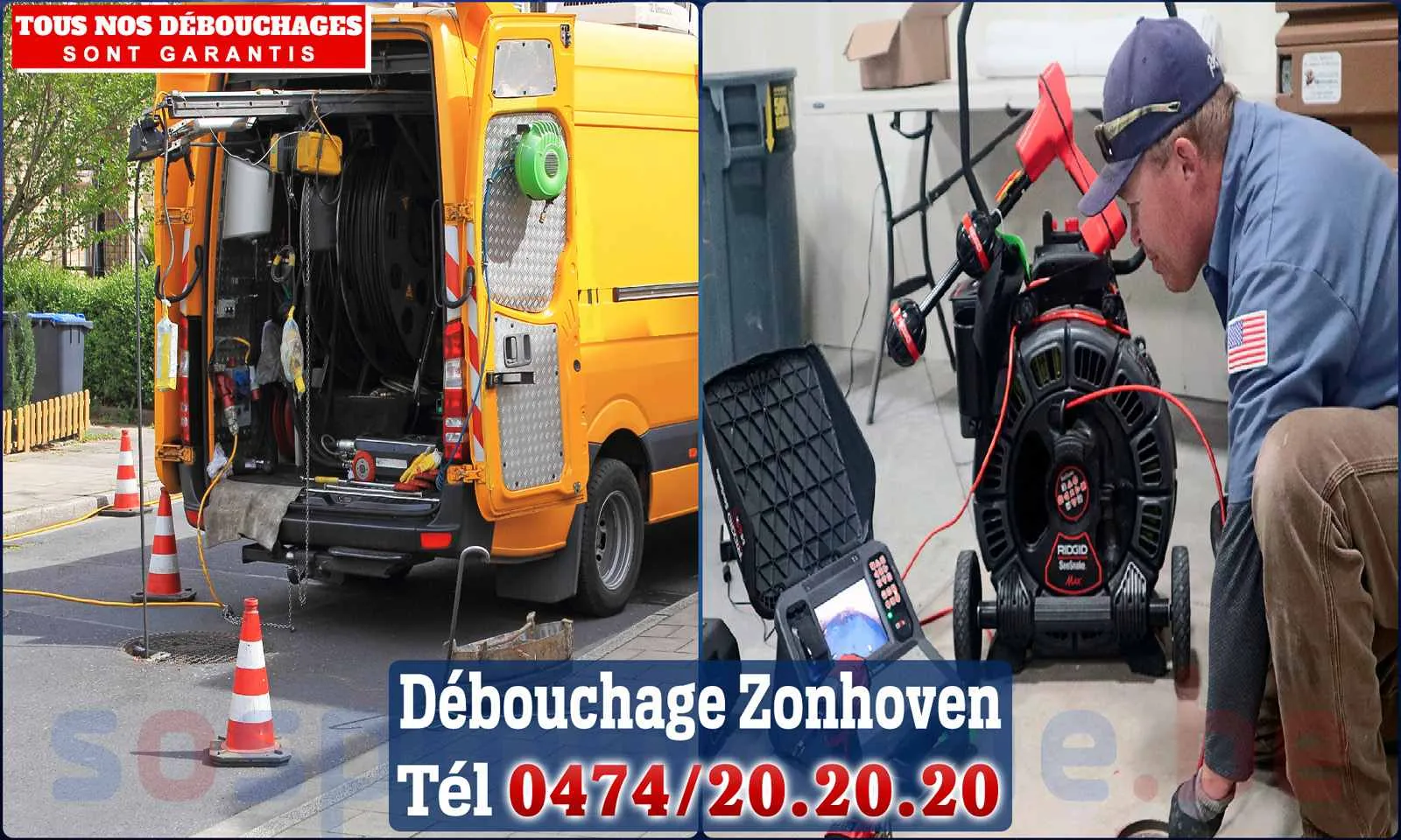 Débouchage canalisation Zonhoven - SOS Plomberie