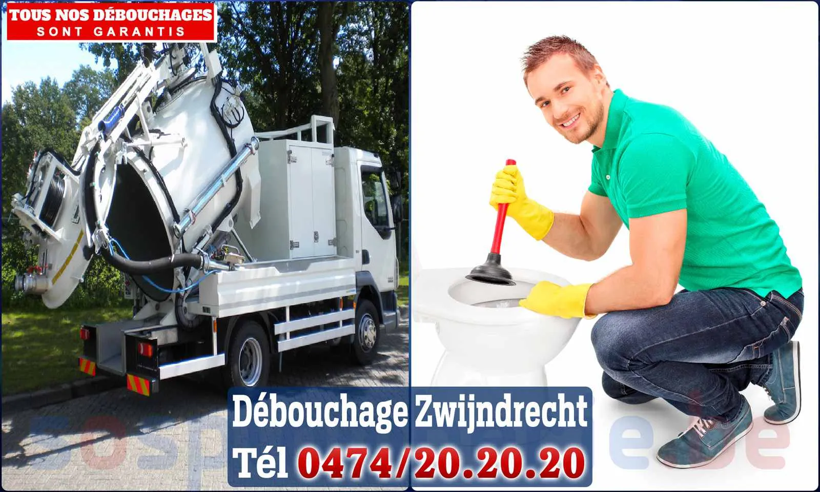 Débouchage canalisation Zwijndrecht - SOS Plomberie