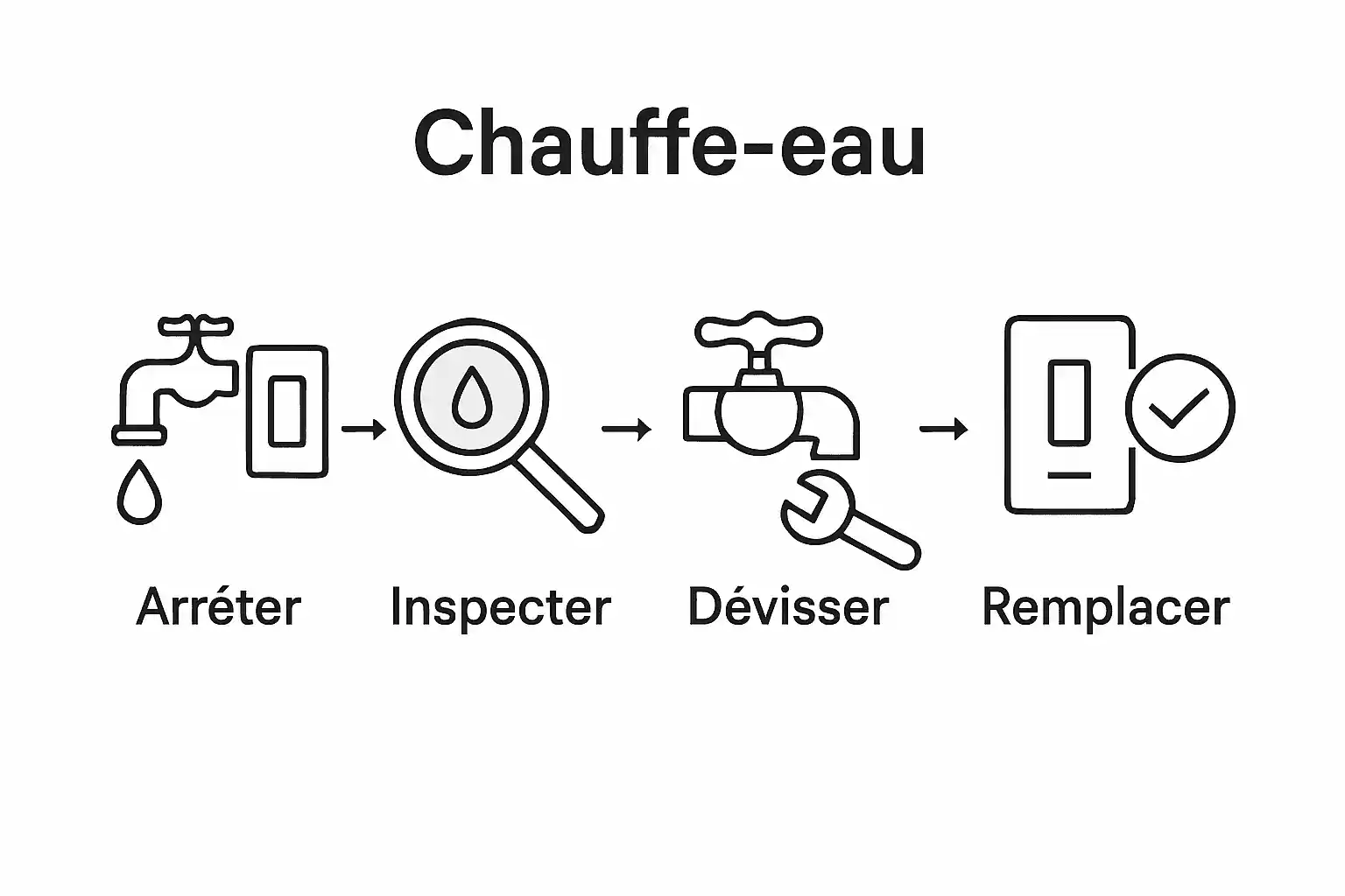 Infographie : 5 étapes clés pour dépanner votre chauffe-eau